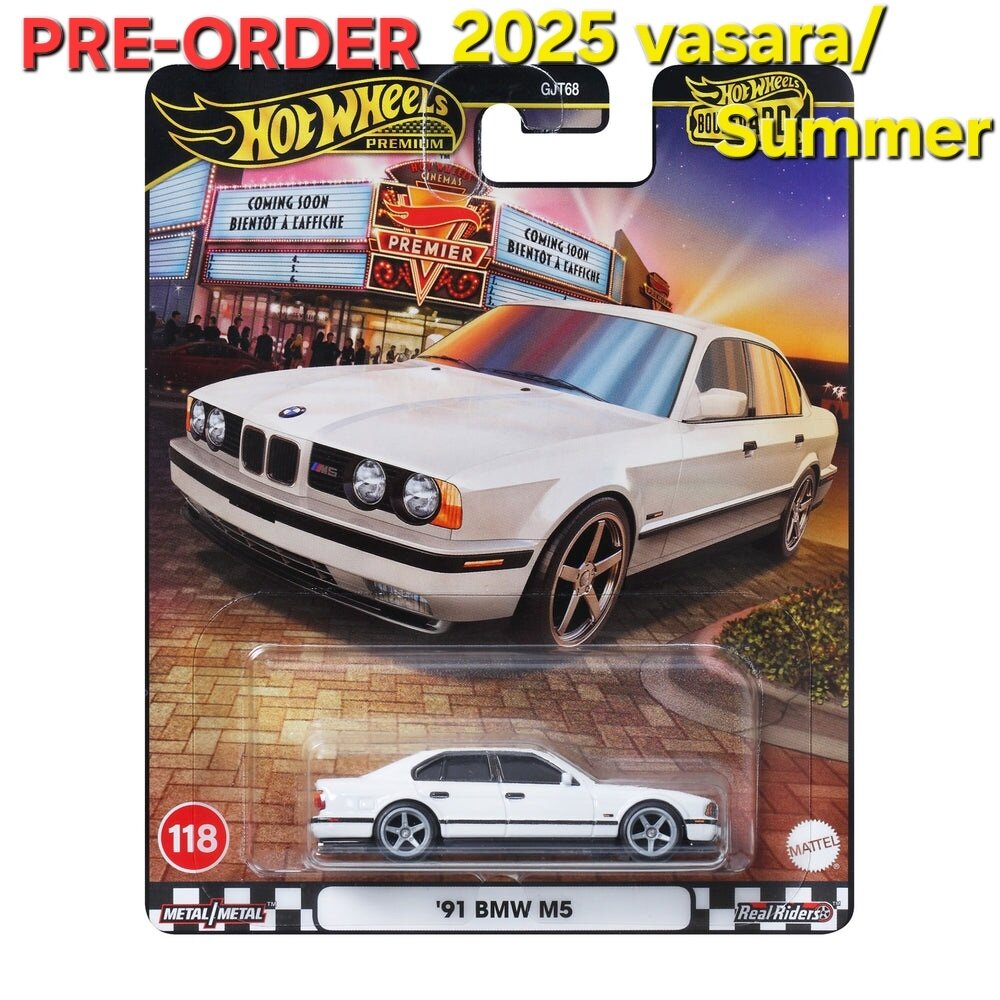 PRE-ORDER Hot Wheels Premium Boulevard 2025 Modeliukas BMW M5 E34 white