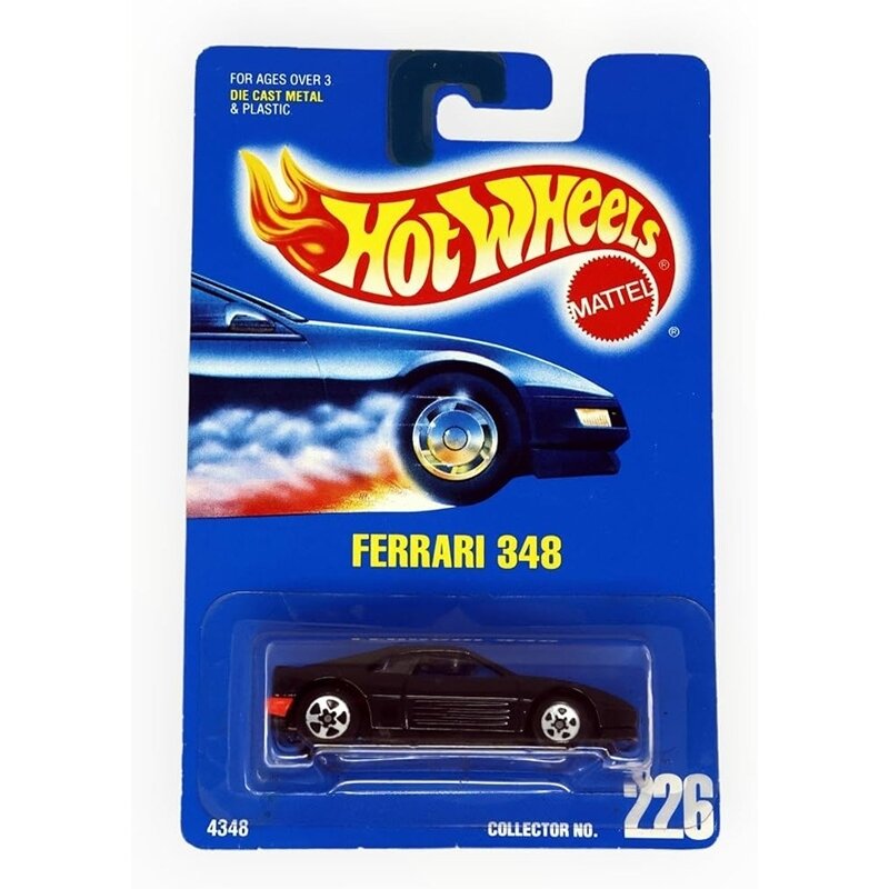 Hot Wheels MainLine Modeliukas Ferrari 348 Black Collector No 226 (yra Sandėlyje)
