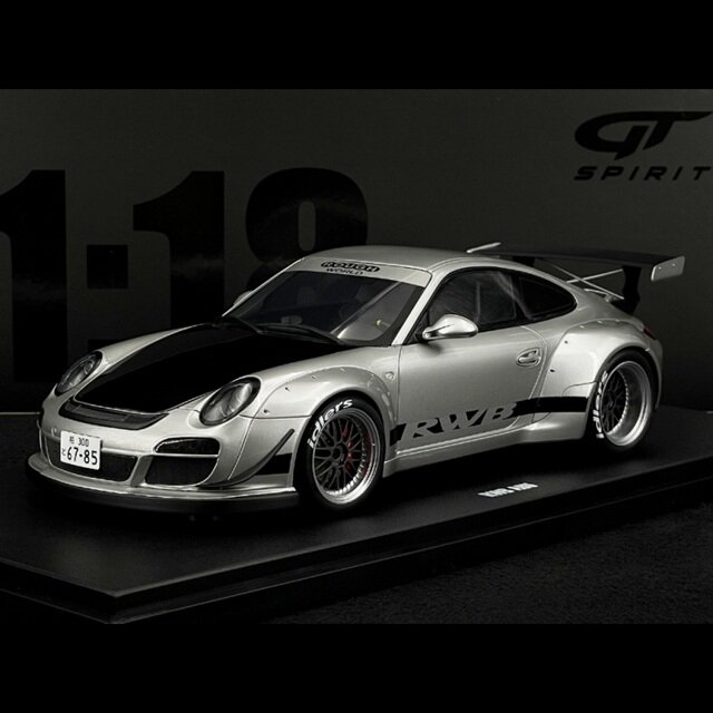 GT Spirit Modeliukas 1/18 2024 RWB ABU *Resin Series*, silver (yra Sandėlyje)