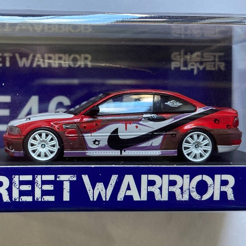 Street Weapon Modeliukas BMW E46 *NIKE*, red/white/black (yra Sandėlyje)