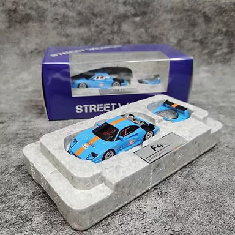 Street Weapon Modeliukas Ferrari F40 *Gulf*, blue/orange (yra Sandėlyje)