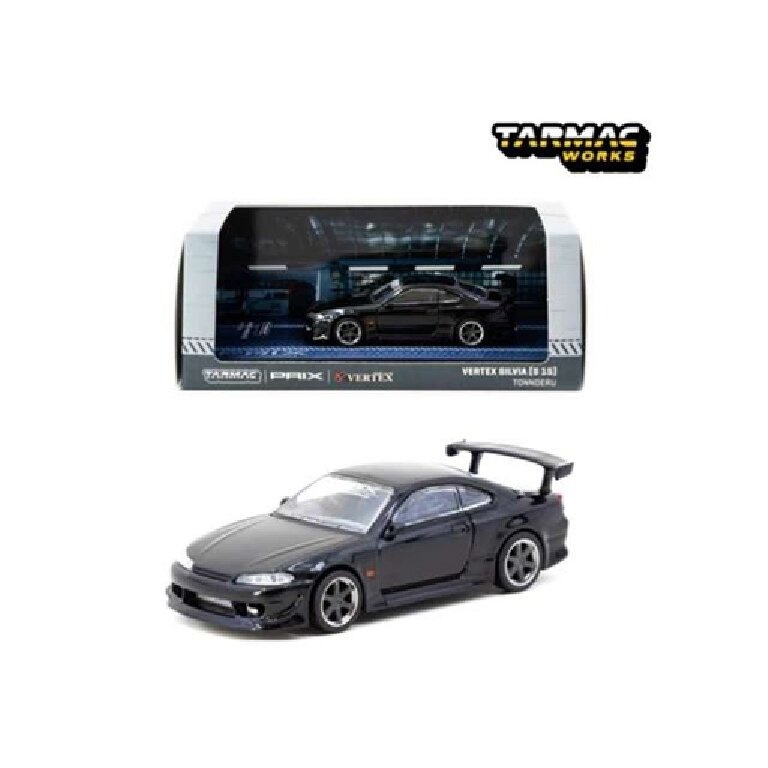 Tarmac Works Modeliukas VERTEX Nissan Silvia (S15) TONNDERU, black (yra Sandėlyje)