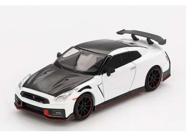 PRE-ORD3R Mini GT Modeliukas 1/64 2024 Nissan GTR (35) Nismo, brilliant white pearl