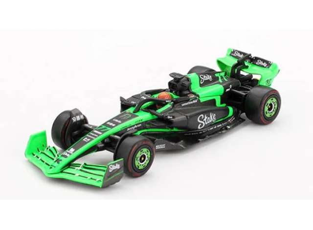 PRE-ORD3R Mini GT Modeliukas 1/64 2024 Kick Sauber C44 #77 Valtteri Bottas F1 Chinese GP, green/black