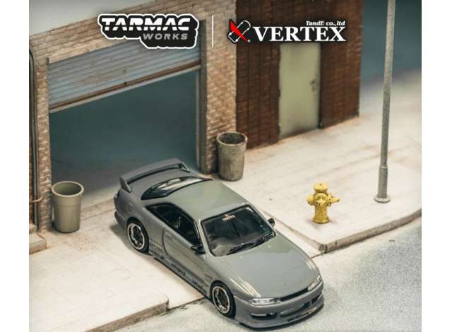 PRE-ORD3R Tarmac Modeliukas 1/64 VERTEX Nissan Silvia (S 14), grey
