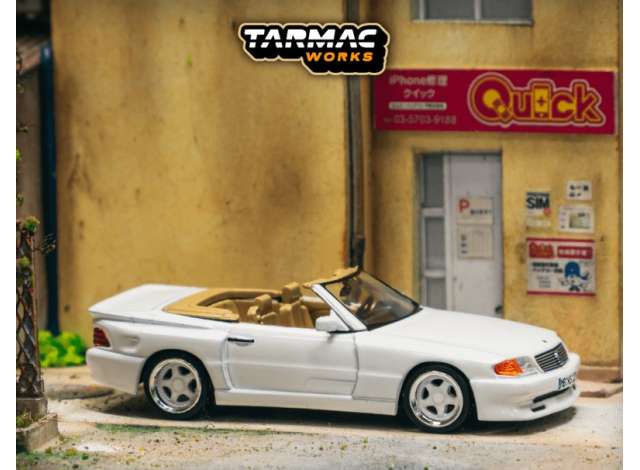 PRE-ORD3R Tarmac Modeliukas 1/64 Mercedes-Benz SL 500 Koenig Specials, white