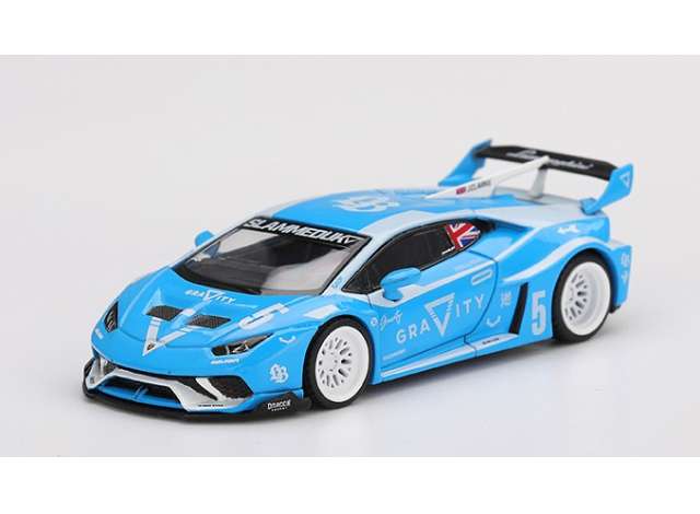 PRE-ORD3R Mini GT Modeliukas 1/64 2024 Lamborghini Huracan LB-Works GT Gravity, blue