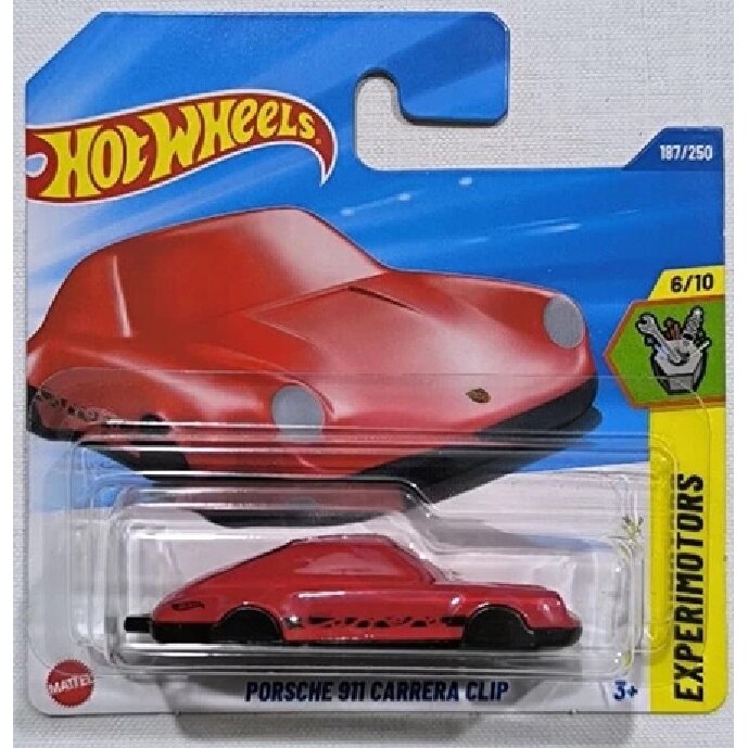 Hot Wheels Mainline Modeliukas Porsche 911 Carrera Clip Red (yra Sandėlyje)