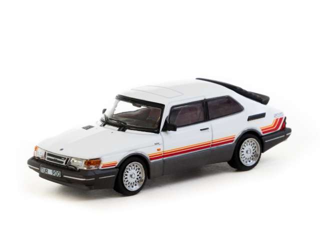PRE-ORD3R Tarmac Modeliukas 1/64 Saab 900 Turbo, white