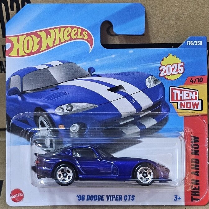 Hot Wheels Mainline Modeliukas 96 Dodge Viper GTS Blue (yra Sandėlyje)