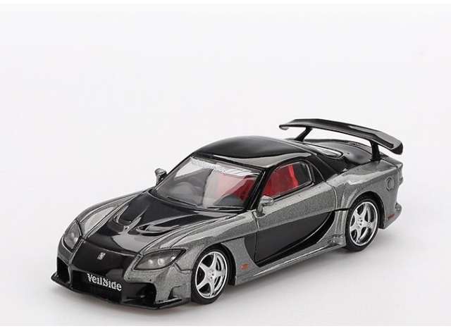 PRE-ORD3R Mini GT Modeliukas 1/64 2011 Mazda RX7 (FD3S) Veilside, fortuna grey