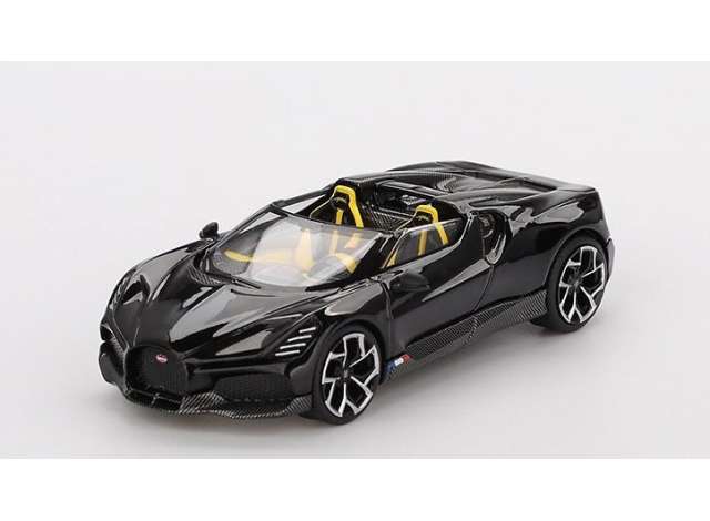 PRE-ORD3R Mini GT Modeliukas 1/64 2024 Bugatti W16, mistral black