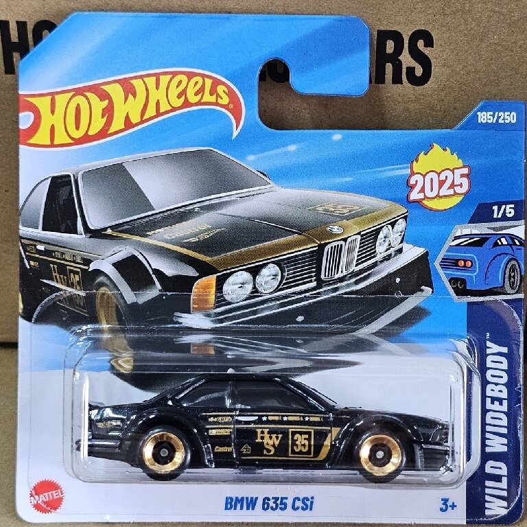 Hot Wheels Mainline Modeliukas BMW 635 CSi Black (yra Sandėlyje)