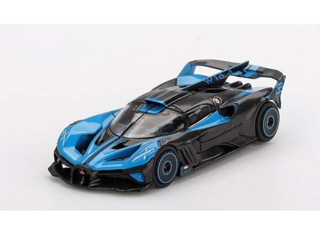 PRE-ORD3R Mini GT Modeliukas 1/64 2024 Bugatti Bolide Presentation, black/blue