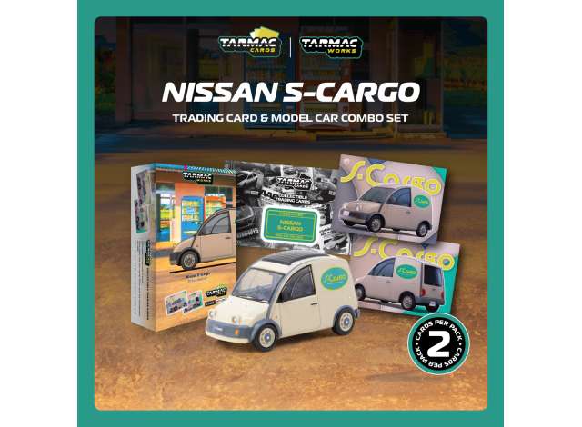PRE-ORD3R Tarmac Modeliukas 1/64 Nissan S-Cargo Presentation, white
