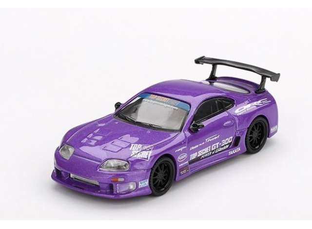 PRE-ORD3R Mini GT Modeliukas 1/64 2014 Toyota Supra MK4 (A80) Top Secret GT-300, Top Secret purple