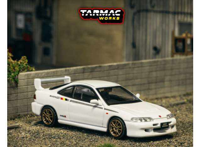 PRE-ORD3R Tarmac Modeliukas 1/64 Honda Integra TYPE R DC2 MUGEN, championship white