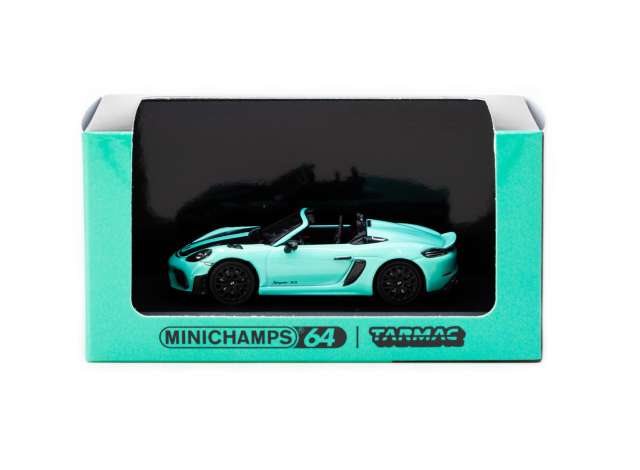 PRE-ORD3R Tarmac Modeliukas 1/64 Porsche 718 Spyder RS, mint green
