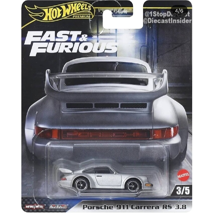 PRE ORDER Hot Wheels Fast and Furious Modeliukas Porsche 911 Carrera RS 3.8