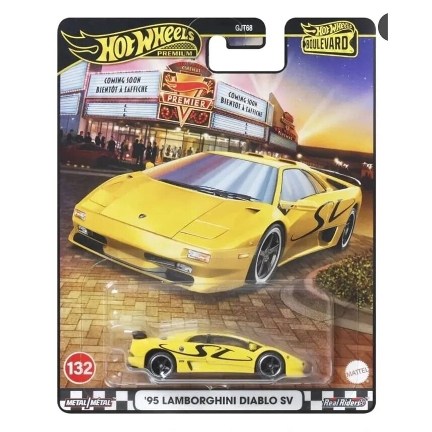PRE ORDER Hot Wheels Boulevard 2025 Modeliukas 95 lamborghini Dablo SV Yellow