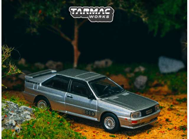 PRE-ORD3R Tarmac Modeliukas 1/64 Audi Quattro, silver