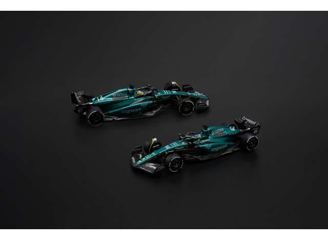 PRE-ORD3R Tarmac Modeliukas 1/64 Aston Martin AMR23 F1 #14 Fernando Alonso, green/black
