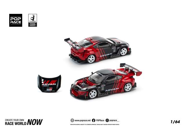 PRE-ORD3R Tarmac Modeliukas 1/64 Pandem GR86 *Advan*, black/red