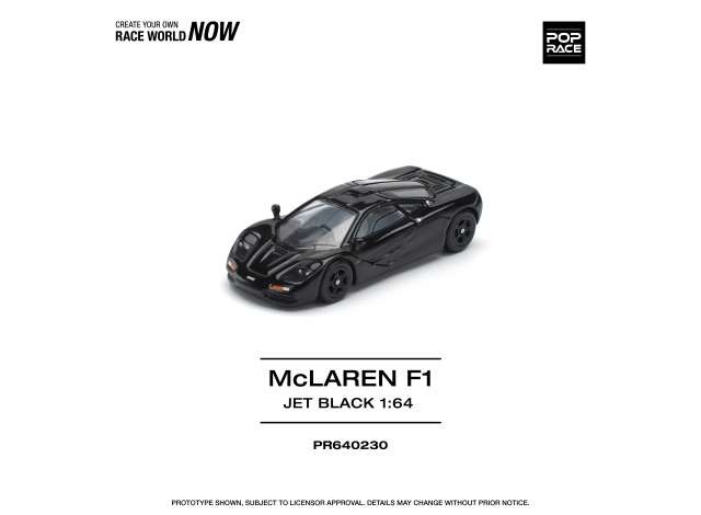 PRE-ORD3R Tarmac Modeliukas 1/64 McLaren F1, jet black
