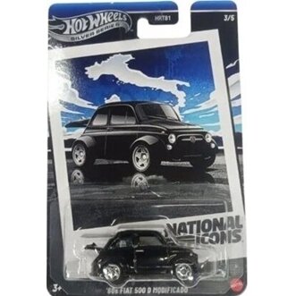 Hot Wheels Silverline National Icons Modeliukas 1960 Fiat 500D Modificado (yra Sandėlyje)