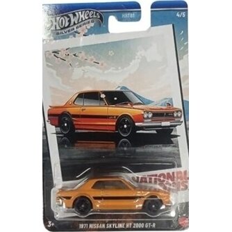 Hot Wheels Silverline National Icons Modeliukas 1971 Nissan Skyline HT 2000 GT-R (yra Sandėlyje)