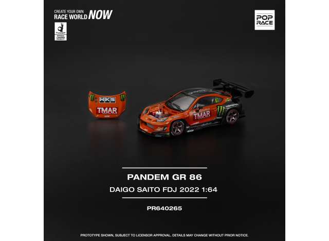 PRE-ORD3R Tarmac Modeliukas 1/64 2022 Pandem GR 86 Daigo Saito FDJ, various