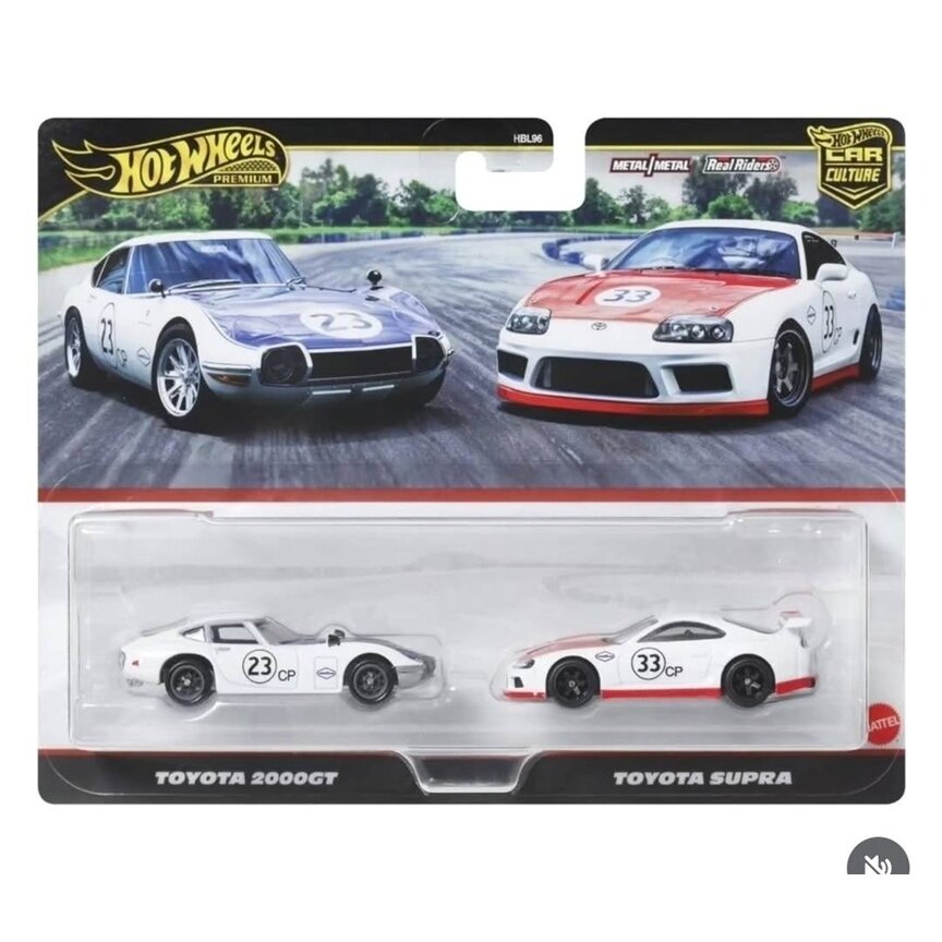PRE ORDER Hot Wheels Premium 2-pack Modeliukas Toyota 200GT and Toyota Supra