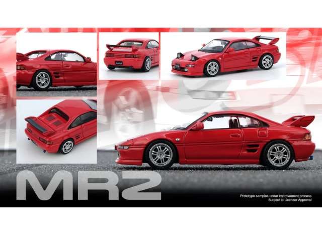 PRE-ORD3R Inno64 Modeliukas 1/64 Toyota MR2 (SW20), red