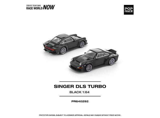 PRE-ORD3R Tarmac Modeliukas 1/64 Singer DLS Turbo (Road), black