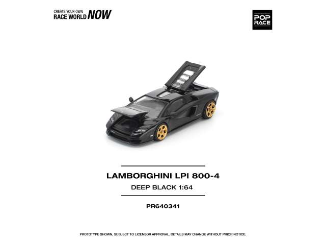 PRE-ORD3R Tarmac Modeliukas 1/64 Lamborghini Countach LPI 800-4, deep black