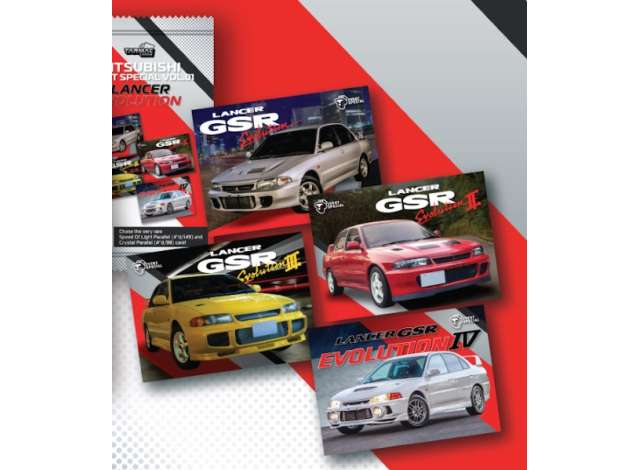 PRE-ORD3R Tarmac Modeliukas Tarmac Cards Mitsubishi Event Special Vol.01 - Lancer Evolution