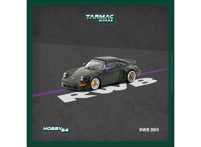 PRE-ORD3R Tarmac Modeliukas 1/64 RWB 964, green