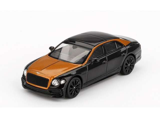 PRE-ORD3R Mini GT Modeliukas 1/64 2024 Bentley Flying Spur, orange flame-onyx