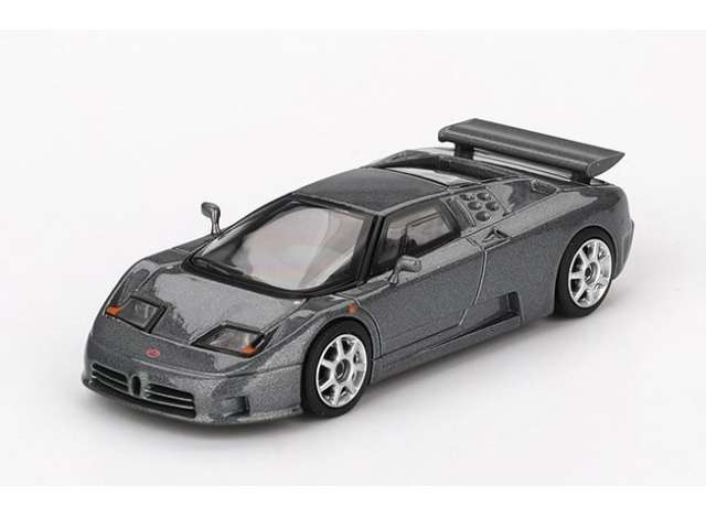 PRE-ORD3R Mini GT Modeliukas 1/64 1995 Bugatti EB110 Super Sport, grigio scuro
