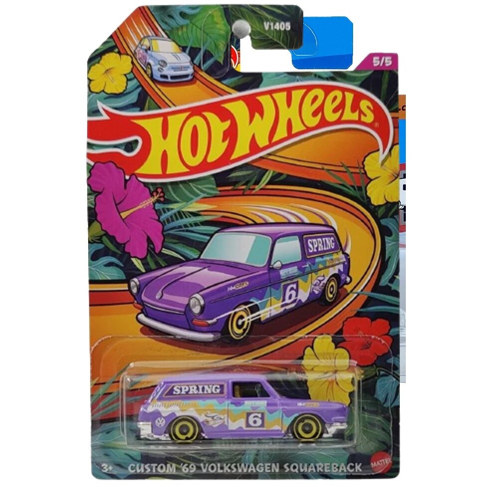 Hot Wheels Mainline Modeliukas Custom 69 Volkswagen Squareback (yra Sandėlyje)