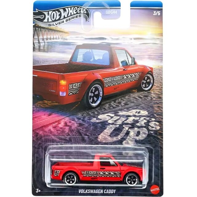 Hot Wheels Mainline Modeliukas Volkswagen Caddy red Surfs UP (yra Sandėlyje)