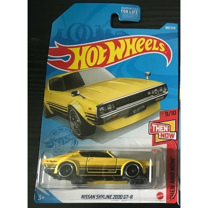 Hot Wheels Mainline Modeliukas Nissan Skyline 2000 GT-R Yellow (yra Sandėlyje)