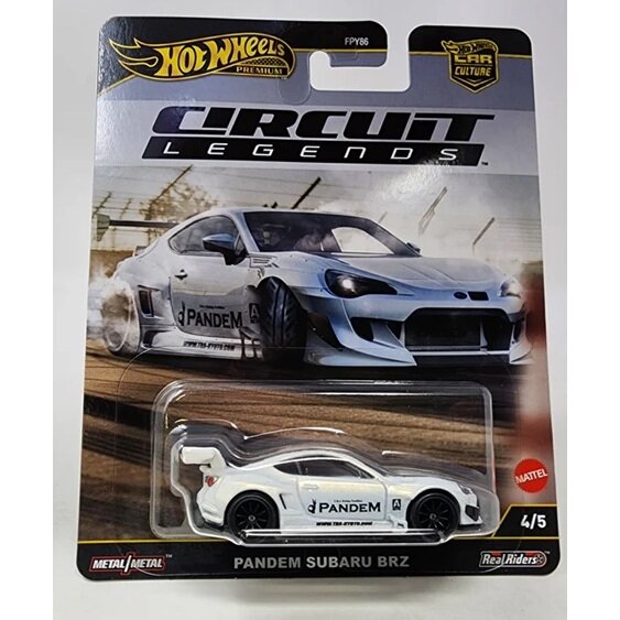 PRE-ORDER Hot Wheels Premium Car Culture Circuit Legends Modeliukas Pandem Subaru BRZ, white