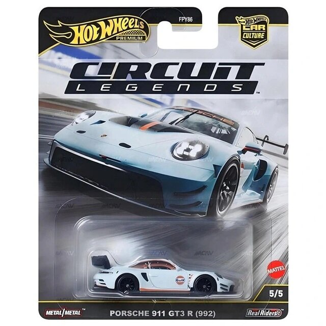 Hot Wheels Premium Car Culture Circuit Legends Modeliukas Porsche 911 GT3 R (yra Sandėlyje)