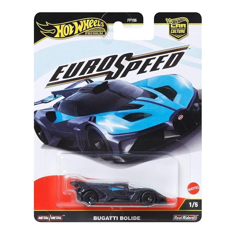 PRE-ORDER Hot Wheels Premium Car Culture Euro Speed Modeliukas Bugatti Bolide Blue