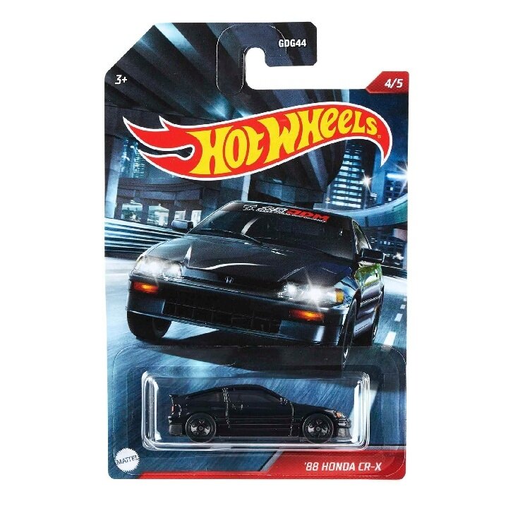 Hot Wheels Mainline Modeliukas 1988 Honda CR-X Black (yra Sandėlyje)