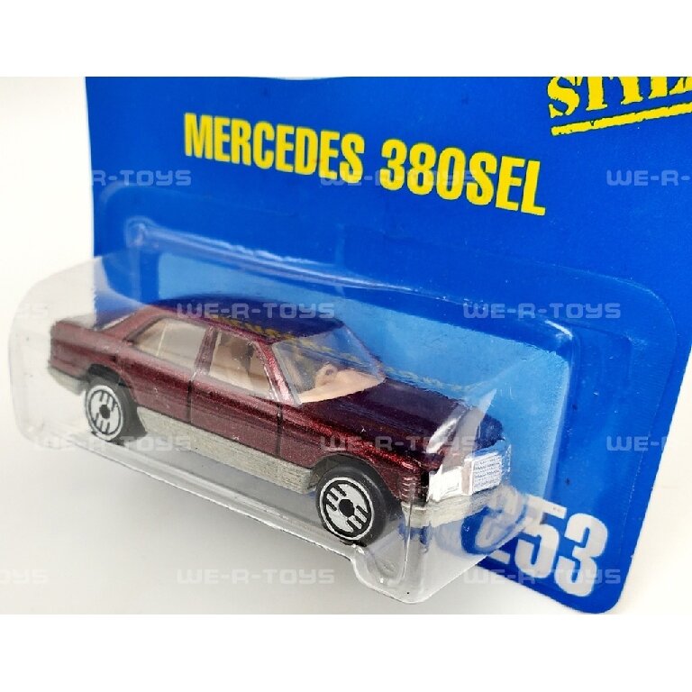 Hot Wheels Mainline Modeliukas Mercedes Benz 380Sel Dark Red (yra Sandėlyje)
