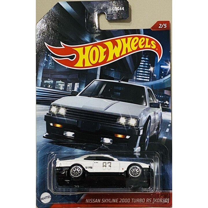 Hot Wheels Mainline Modeliukas Nissan Skyline 2000 Turbo RS KDR30 White (yra Sandėlyje)