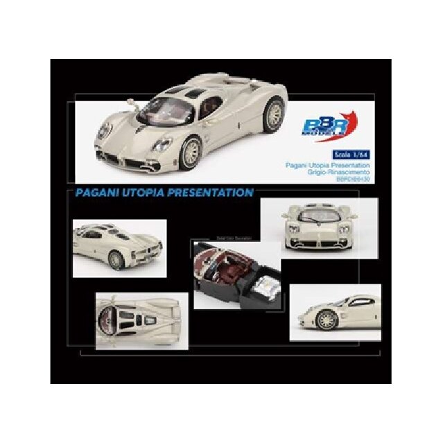 BBR Modeliukas 2023 Pagani Utopia Presentation Grigio Rinascimento (yra Sandėlyje)