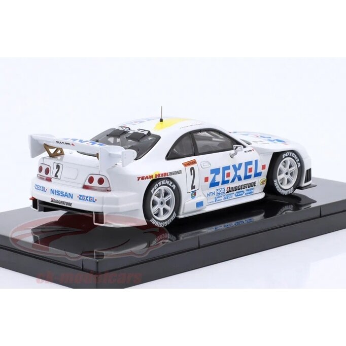 Ebbro Modeliukas 1/43 1998 Zexel Skyline R33 1998 JGTC GT500 #2 Aguri Suzuki/Masahiko Kageyama, white (yra Sandėlyje)